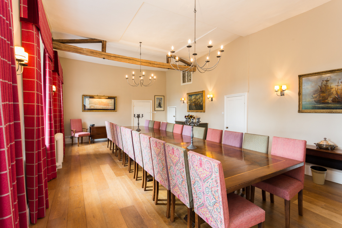 The dining room at Bruisyard seats 24